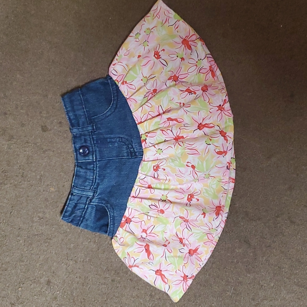 Girl's Handmade Denim Skirt 12M